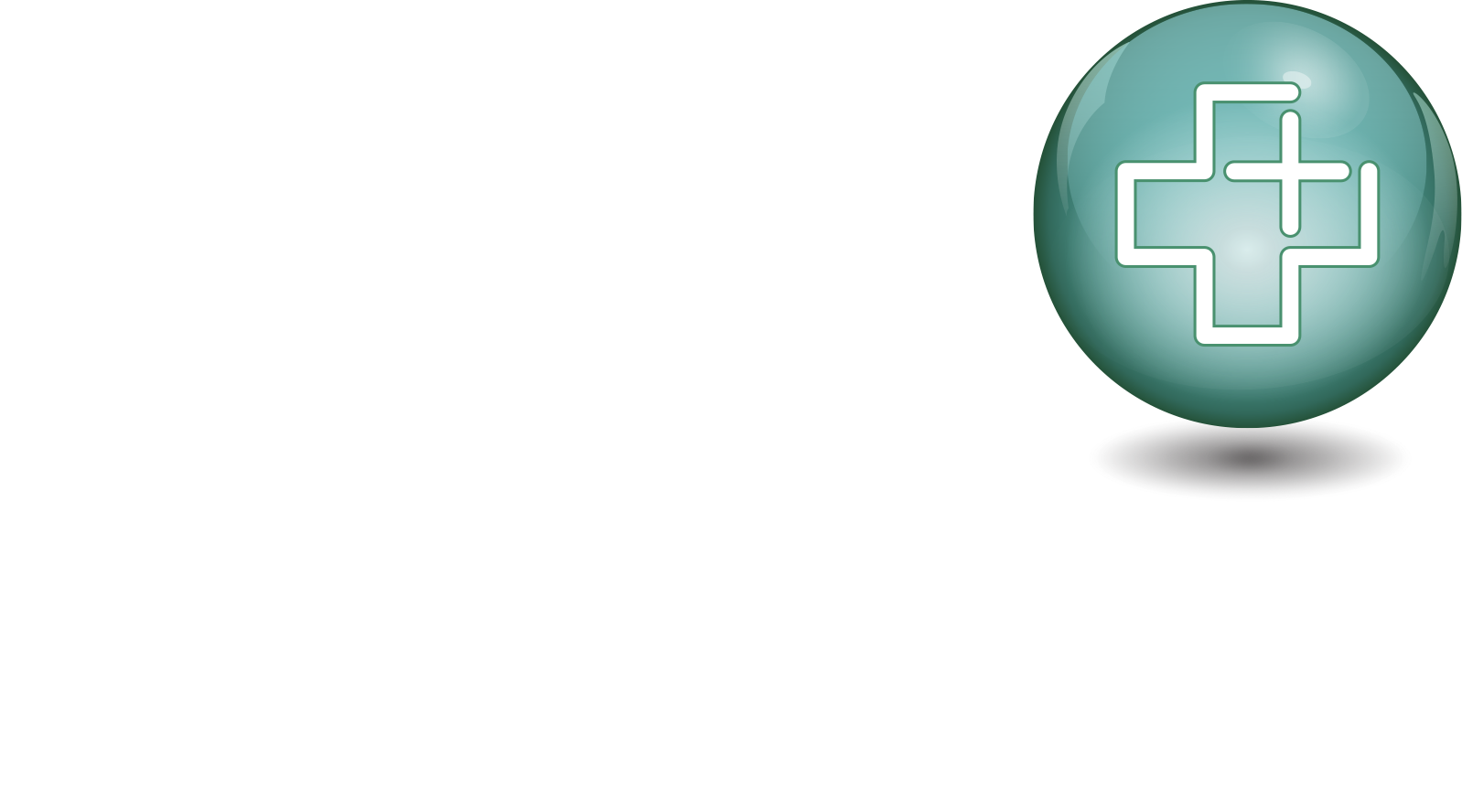 logo-5 Green sphere icon with white cross shape representing healthcare services
