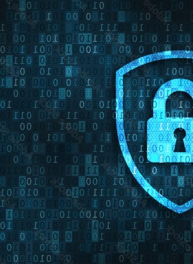 Security lock on digital screen