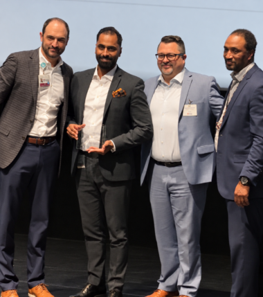 Crothall team members receive UChicago Medicine’s Supplier Community Impact Award.
